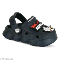 Wooww!! Clog Shoes for Boys & Girls || Indoor & Outdoor Sandals Clogs for Kids Navy Blue - 10-11