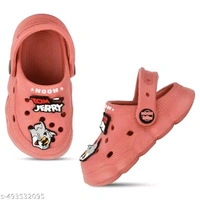 Wooww!! Clog Shoes for Boys & Girls || Indoor & Outdoor Sandals Clogs for Kids Peach - 5-6