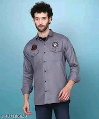 Elixir fire double Pocket cottten cargo shirt. - Xs