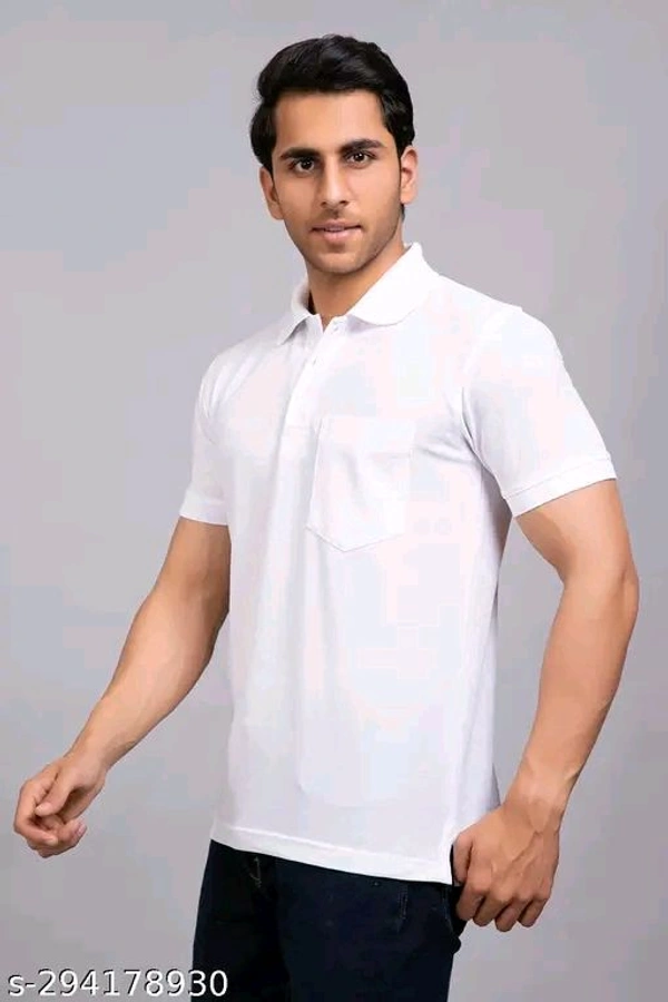 MENS SOLID T SHIRT - M