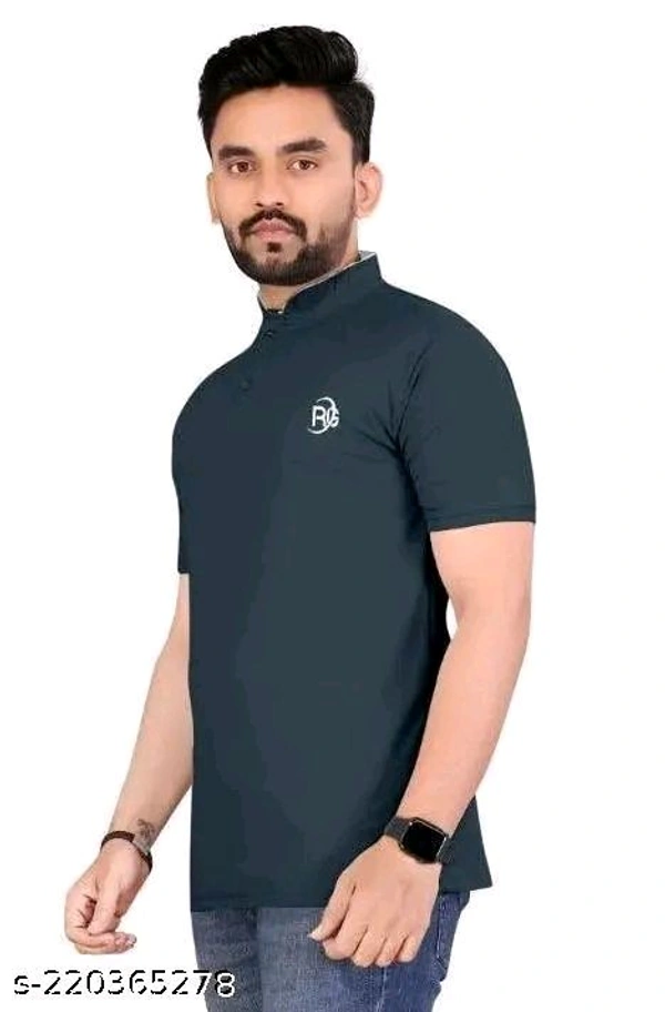 Chines Collar T shirt - L