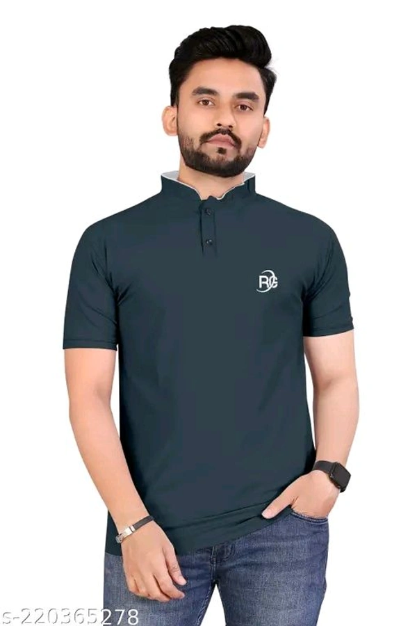 Chines Collar T shirt - L