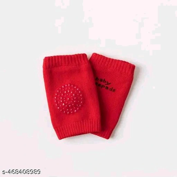 (Pack of 2 Pairs) Baby Knee Pads for Crawling, Anti-Slip Padded Stretchable Elastic Cotton Soft Breathable Comfortable Knee Cap Elbow Safety Protector,Multicolor