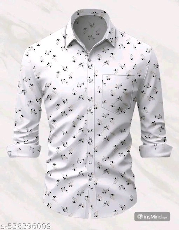 Men's Micro Print Regular Spread Collar Shirts - Xxl