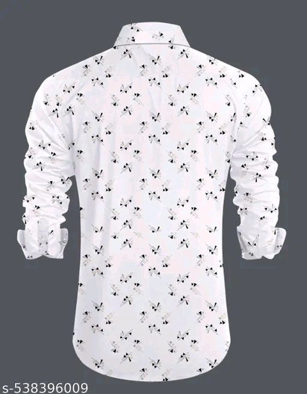 Men's Micro Print Regular Spread Collar Shirts - Xxl