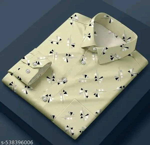 Men's Micro Print Regular Spread Collar Shirts - Xxl