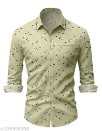 Men's Micro Print Regular Spread Collar Shirts - Xxl