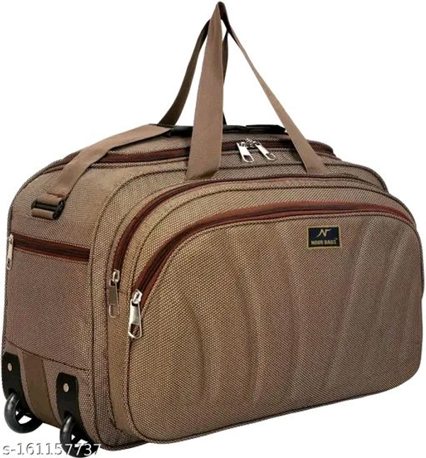 60 L Strolley Duffel Bag - Unisex Polyester Medium Size Travel Weekender Duffle Bag for Men & Women Luggage Bag For Men and Women