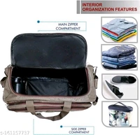 60 L Strolley Duffel Bag - Unisex Polyester Medium Size Travel Weekender Duffle Bag for Men & Women Luggage Bag For Men and Women