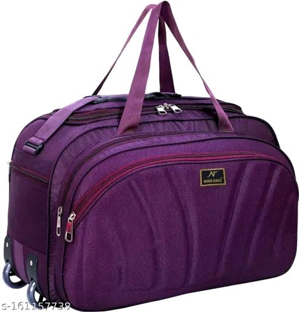 60 L Strolley Duffel Bag - Unisex Polyester Medium Size Travel Weekender Duffle Bag for Men & Women Luggage Bag For Men and Women
