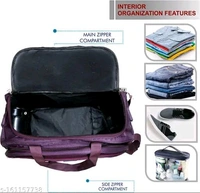 60 L Strolley Duffel Bag - Unisex Polyester Medium Size Travel Weekender Duffle Bag for Men & Women Luggage Bag For Men and Women