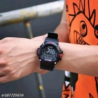 Army Kids-Boys Black Rubber Casual Sports Watches