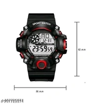 Army Kids-Boys Black Rubber Casual Sports Watches