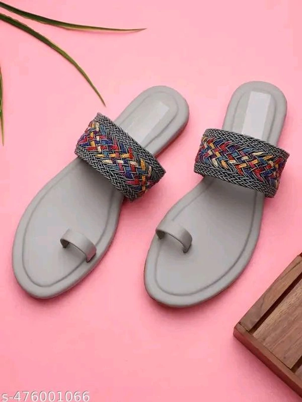 Zoyi Ethnic Look Flats || Made In INDIA - 7