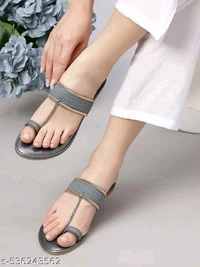Women Stylish Flat Toe Ring Sandal - 4