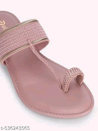 Women Stylish Flat Toe Ring Sandal - 5