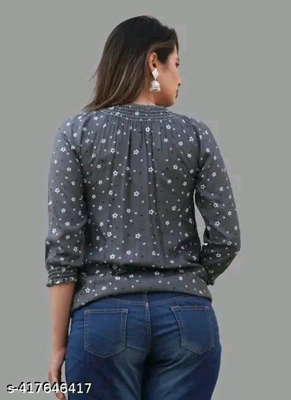 women stylish star cosine printed top for women and girls  tt - M