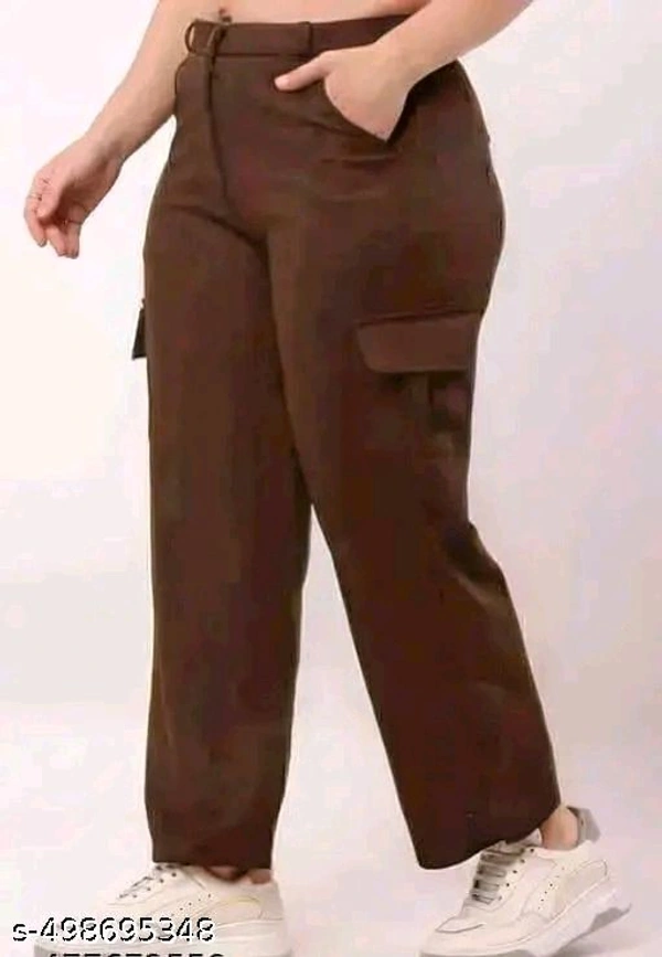Pack of "Brown & Beige" Extended Cargo Pant For Women - Xl