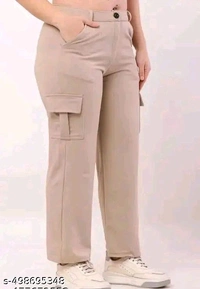 Pack of "Brown & Beige" Extended Cargo Pant For Women - Xl