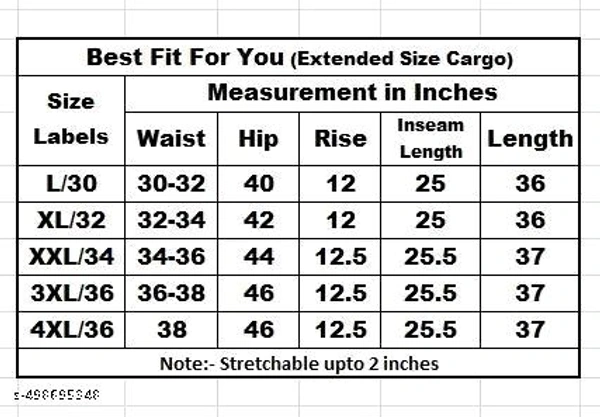 Pack of "Brown & Beige" Extended Cargo Pant For Women - Xl