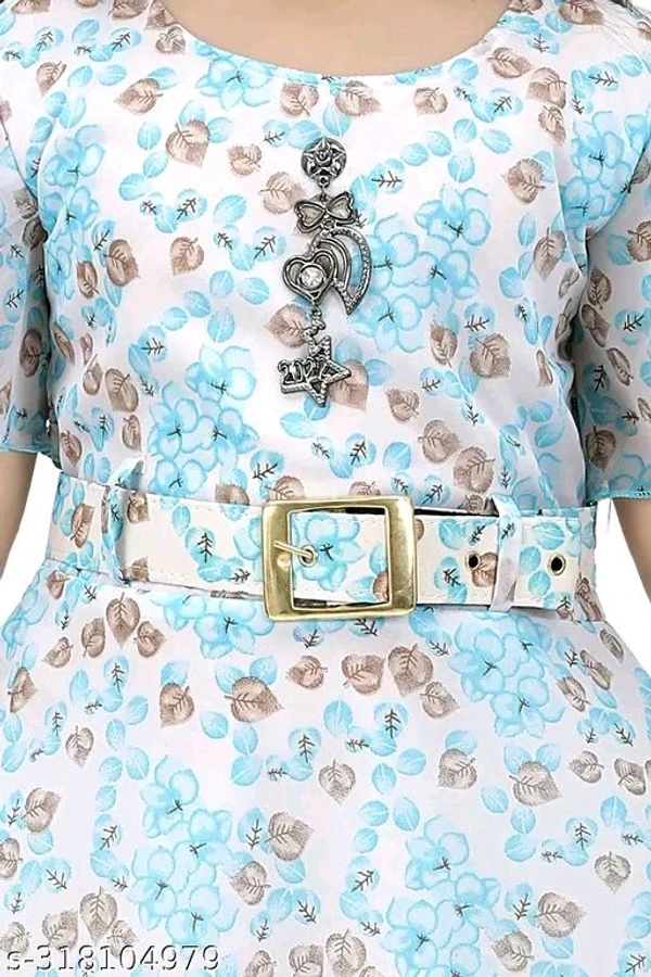 Modern Fancy Girls Frock & Dresses - 5-6