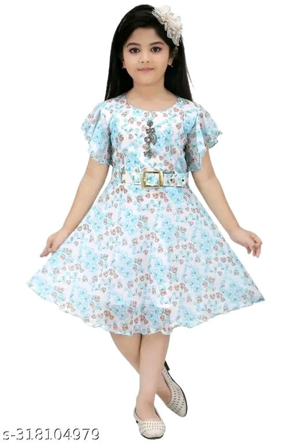 Modern Fancy Girls Frock & Dresses - 7-8