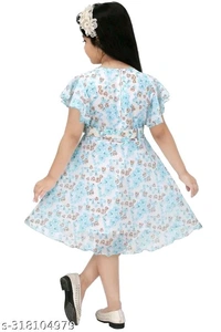 Modern Fancy Girls Frock & Dresses - 7-8