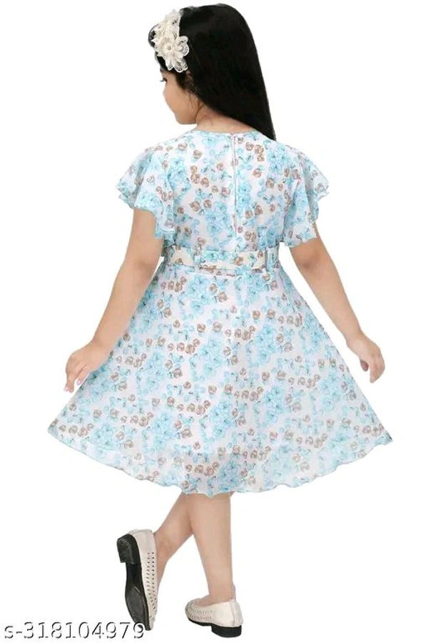 Modern Fancy Girls Frock & Dresses - 7-8