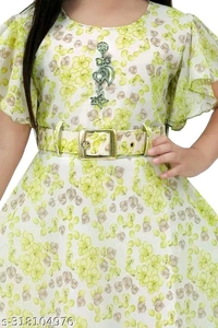 Modern Fancy Girls Frock & Dresses - 5-6
