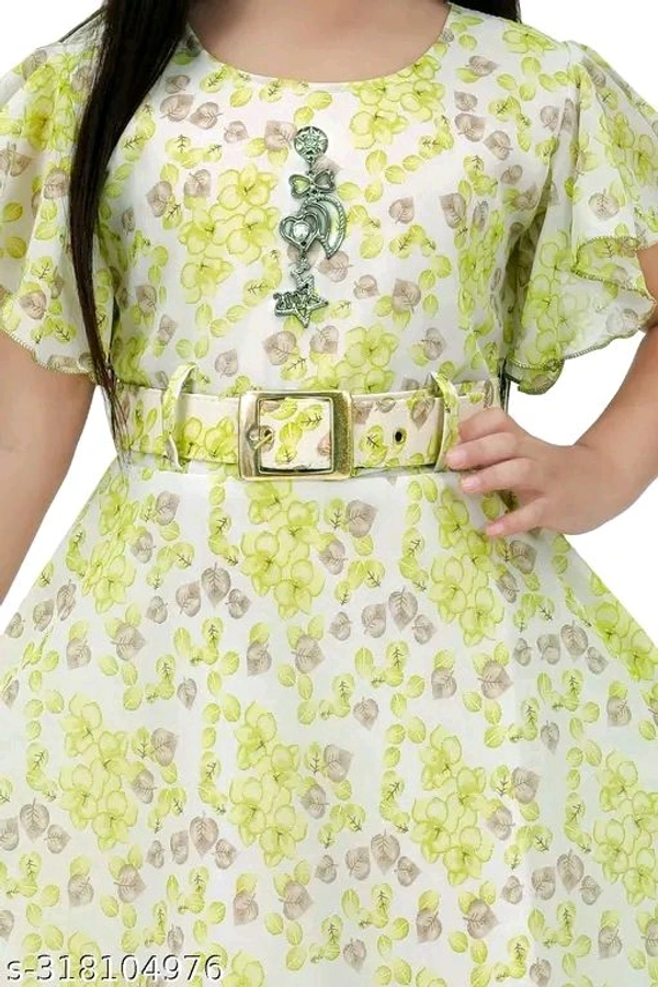 Modern Fancy Girls Frock & Dresses - 5-6