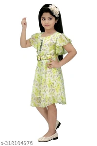 Modern Fancy Girls Frock & Dresses - 5-6