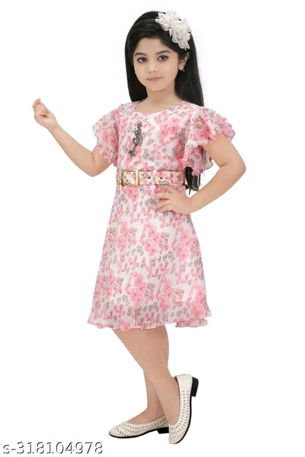 Modern Fancy Girls Frock & Dresses - 1-2 Years