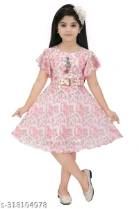 Modern Fancy Girls Frock & Dresses - 1-2 Years