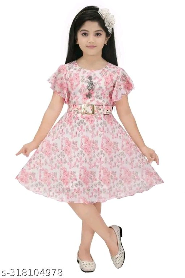 Modern Fancy Girls Frock & Dresses - 1-2 Years