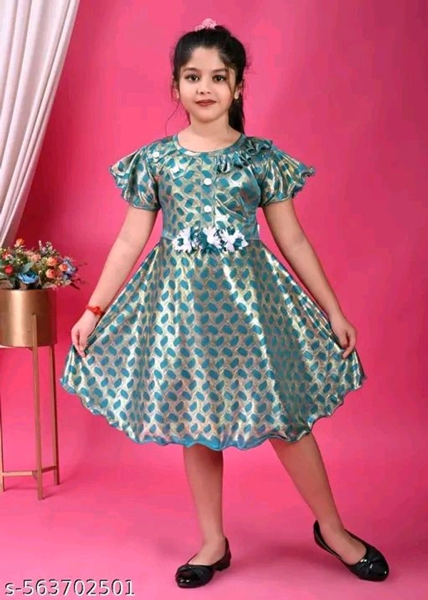 Agile Stylish Girls Frocks & Dresses - 3-4