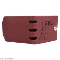 BM - Stylish Men's Brown Two Fold Wallet.