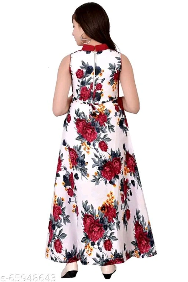Girls Maroon Cotton Blend Ethnic Gowns Pack Of 1 - 14-15