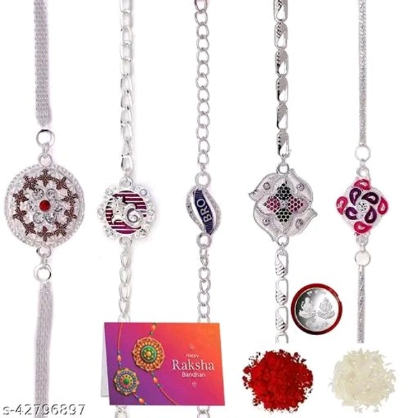 Silver Diva Glittering Rakhi