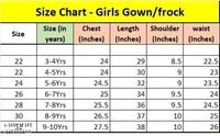 EASTWARDS GIRLS FANCY GOWN - 4-5