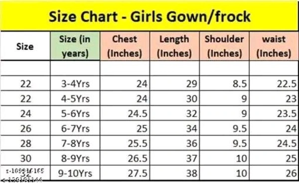 EASTWARDS GIRLS FANCY GOWN - 4-5