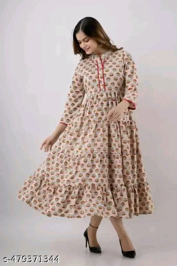 NEW LOOK KURTA/Classic Designer Women kurta/tranding gown/letest kurta/flower gown/new look kurta/winter gowns/partywear gown/causel gown/festive gown/ewdding gown/office gown/daily use gown/flower long gown - Xxl