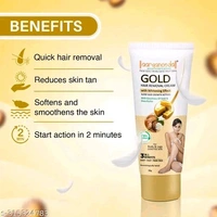Aryanveda Gold Hair Removal Cream with 2 Minutes Action Hair Remover Unisex Gold Cream Cream (Pack of 2)