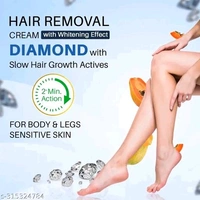 Aryanveda Hair Removal Cream with 2 Minutes Action Hair Remover Unisex Diamond Cream Cream  (180 g, Set of 3)