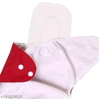 Baby Washable Reusable Cloth Diaper with 5 Layer Insert for Baby (5 Cloth Diaper + 5 White Insert, Multicolor)