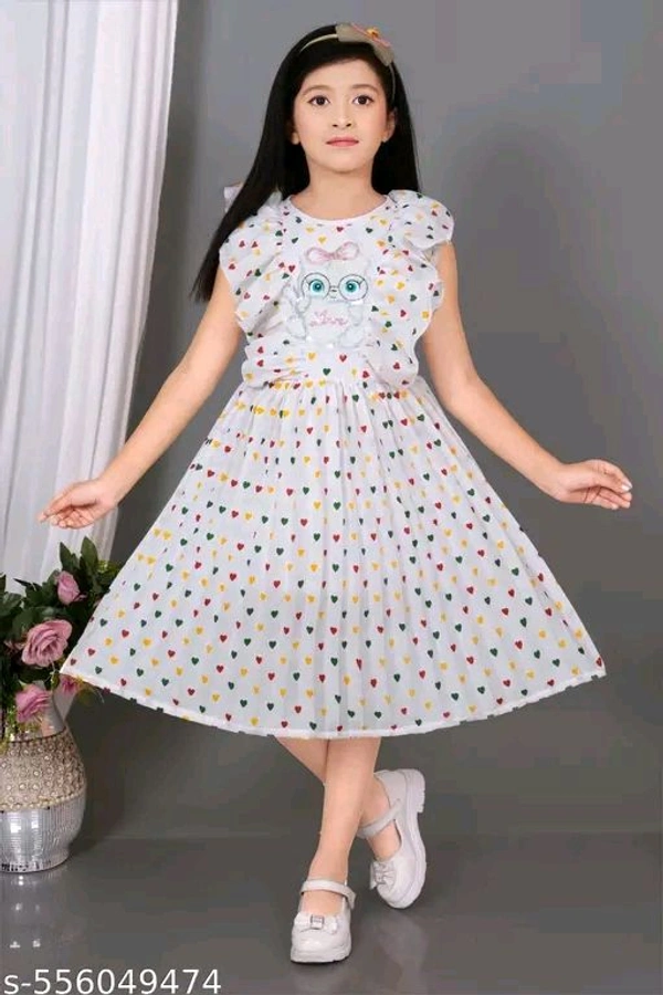 Modern Classy Girls Frocks & Dresses - 3-4