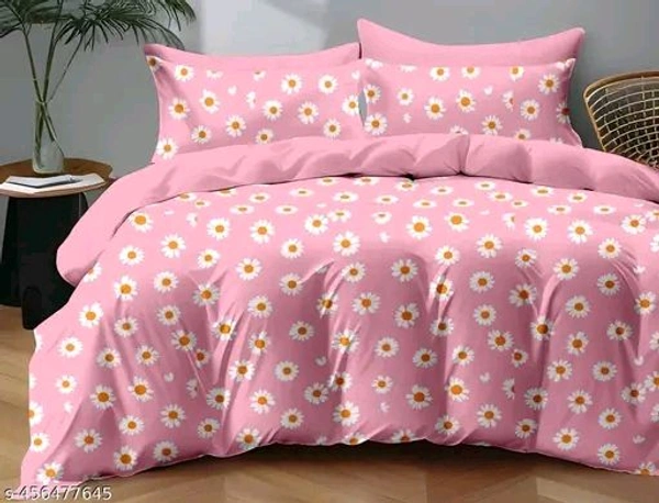 Super Soft Cotton Double Bed Queen Sized Bedsheet with 2 Pillow Covers || Cotton Double Bed Bedsheet with Modern Elegant Prints| Stylish Printed Cotton Bedsheet