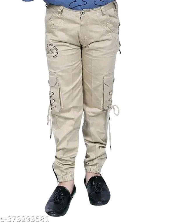 Military Boys Track Pant Stylish Six Pocket Boys Cargo Jeans Pant / Kids Denim Jogger  Denim Jeans Pant - 6-7