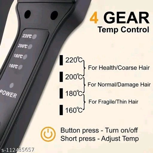 Highex / Black, Plastic / Hair straightener, Pack of 1