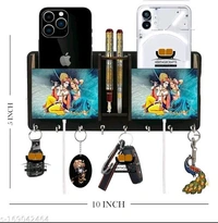 ADMIREYA ARTS Beautiful Designer Special addition blue radha krishna  2 box Key holder for home / office / kitchen / key holders / key holder for wall / key holder / Best decorative item for home décor / festive décor Mobile stand cum Wood Key Holder 