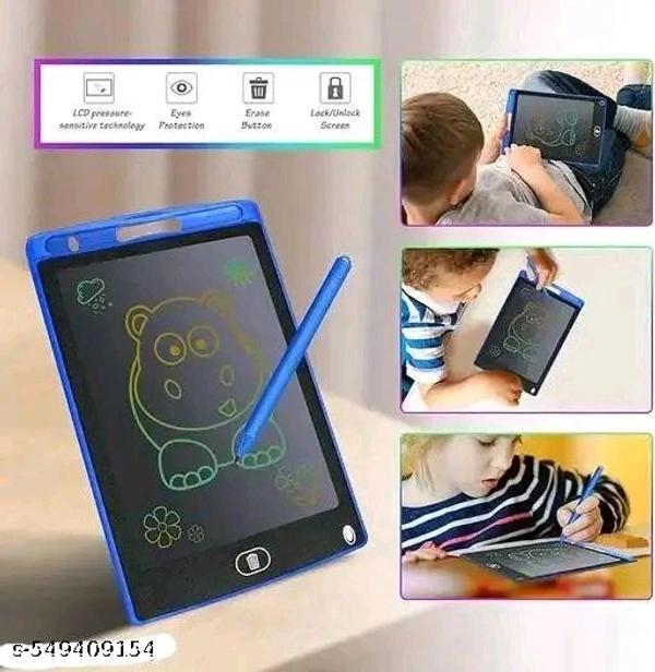 Re-Writable LCD Writing Tablet Pad with Screen 21.5cm (8.5Inch) for Drawing, Playing, Handwriting Best Birthday Gifts for Adults & Kids Girls Boys, Multicolor